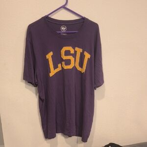 '47 Brand LSU Purple T-Shirt with Gold Lettering Men's Size XXL